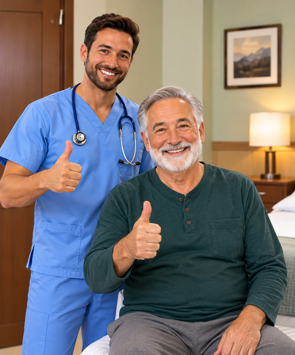LNA student practicing patient care in Vermont